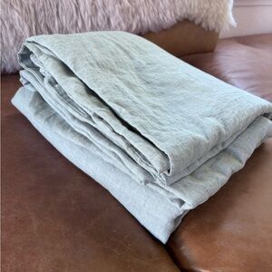 West Elm King Linen Duvet Cover